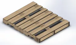 Wooden pallet standar size / Tarima de madera tamaño estándar