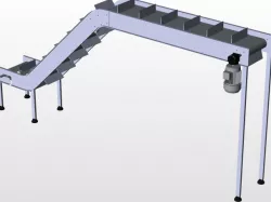 Z-Type Cleated Moduler Belt Conveyor