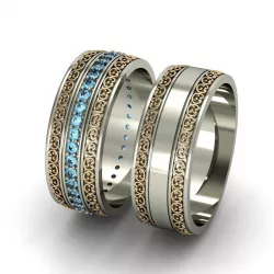 2 fashion engagement rings 3D print model