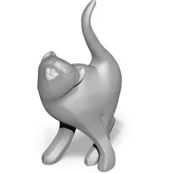 Cat decoration 3D print model