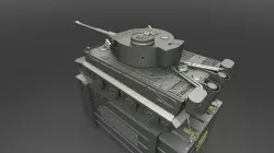 Charcoal grill "Tiger tank"
