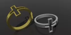 cross ring 3D print model