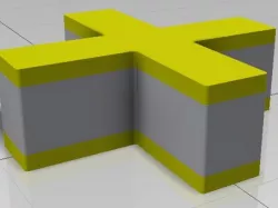 Cross shaped box