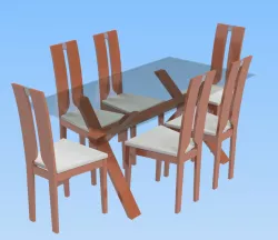 Dining Room Set - Global Furniture D6846DT