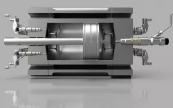 Dual chamber four-stroke engine