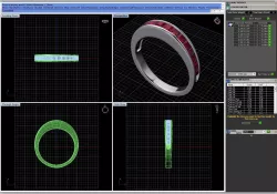 Egg Shaped Ring With Ruby 1 3D print model