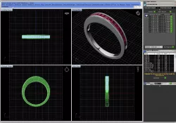 Egg Shaped Ring With Ruby 3D print model