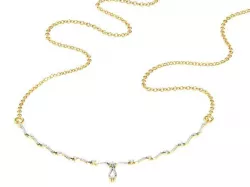 Gold Necklace With Diamonds 42 3D print model