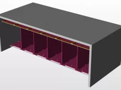 Intelligent Cubicle System 3D Manufacturing Template