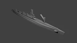 Japanese I-400 Class Submarine 3D print model