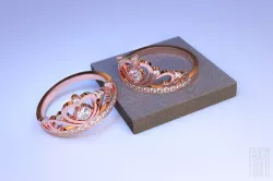jewelry Gold ring Crown 3D print model