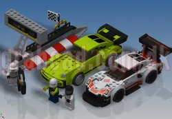 LEGO Speed Champions - Porsche 911 RSR and 911 Turbo 3.0 (75888)