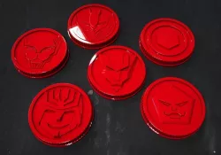 LOST GALAXY POWER RANGERS COINS 3D print model