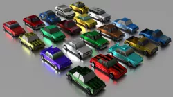 Low Poly Car Models [Düşük Çokgenli Araba Modelleri]
