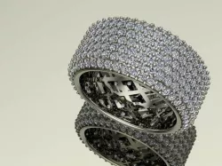 Pave eternity band size 7 3D print model