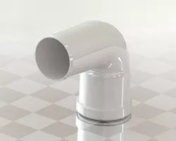 Pipe elbow R:50mm A:87°