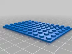 RC car frame and matching lego base