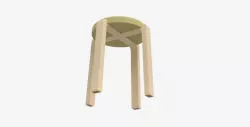 Simple round stool
