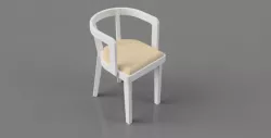 Simple white chair