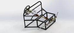 Steering wheel assembly of a buggy car..