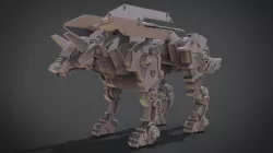 SWORD WOLF 3D print model