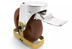 Trolley wheel,castor, blickle, roue avec frein
