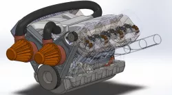 V6 Twin Turbo Engibe