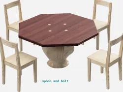 Wooden dining table set