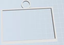 3D Lithopane Frame with hanger 3D print model
