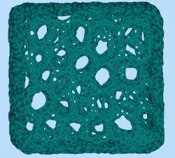 3d multihole rectangle 3D print model
