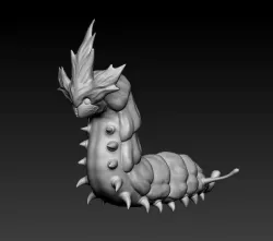 3d printable warm worm 3D print model