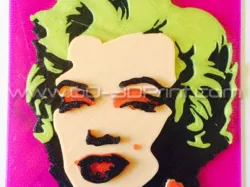 3d Printed Andy Warhol Marilyn Monroe 1967 hot pink