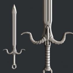 3d STL models for 3d printer sword 3D print model