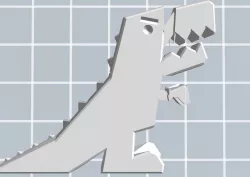 3D T-REX with moving arms and mouth 3D print model