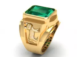 775 Zodiac cat men ring 3D print model