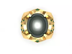 801 Korea Ruby Men ring 3D print model