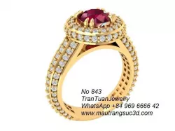 843 Diamond Ring 3D print model