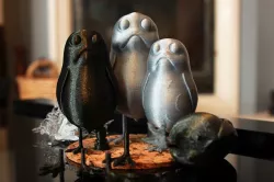   A little standing Porg 3D print model