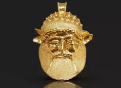 Achelous god pendant - Etruscan mythology 3D print model