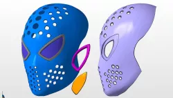Amazing Spiderman faceshell 3D print model