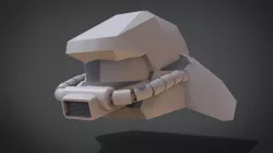 AMS-119 Geara Doga Head 3D print model