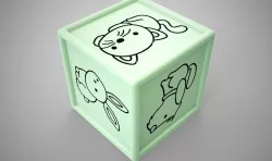 Animal Dice 3D print model