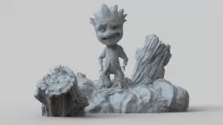Baby Groot STL File - Editorial Version 3D print model