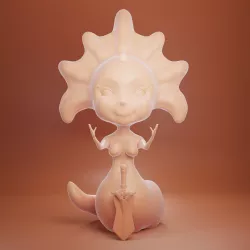 Baby Naga 3D print model