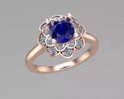 Basic gold rings NN150 3D print model