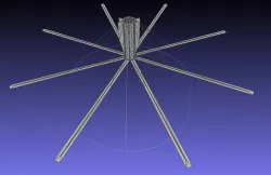Basic Model Of A Rotating Space Habitat Concept 3D print model