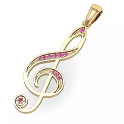  beautyful pendant treble clef 3D print model