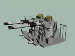 Bofors 40 mm Quad  WWII US and British navies - Printable 3D print model