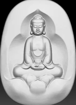 bouddha wood cnc 3D print model