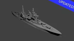 British Queen Elizabeth Class Battleship 3D print model